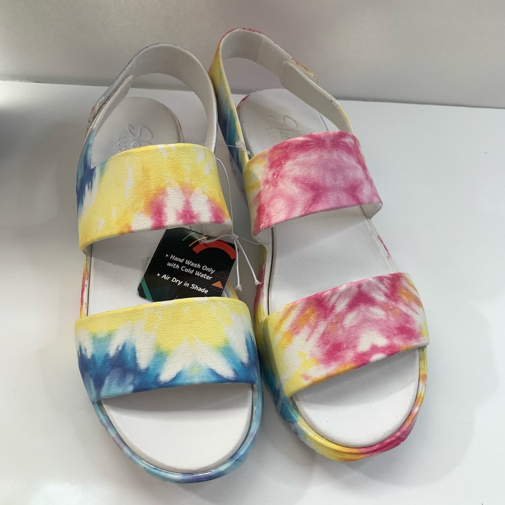 Skechers Foamies women’s sandals Tie Dye multi color size 10 - Picture 8 of 16